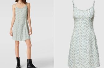 REVIEW Minikleid mit Spaghettitraegern hellblau online kaufen
