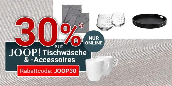 Rabatt auf JOOP! Tischwäsche & Accessoires