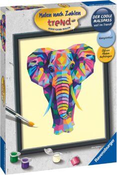 Ravensburger Malen nach Zahlen – Bunter Elefant