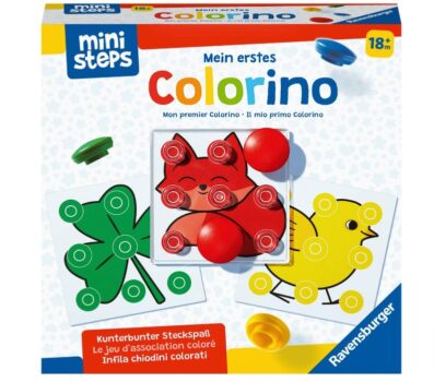 Ravensburger ministeps Mein erstes Colorino Klassisches Steckspiel zum Farbenlernen Spielzeug ab Monaten Amazon de Spielzeug