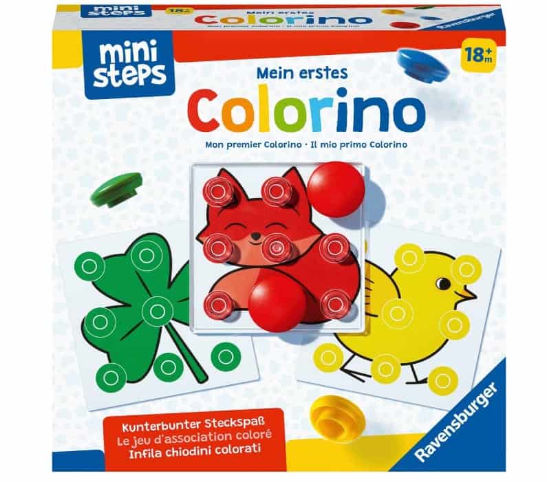 Ravensburger Ministeps Mein Erstes Colorino Klassisches Steckspiel Zum Farbenlernen Spielzeug Ab Monaten Amazon De Spielzeug