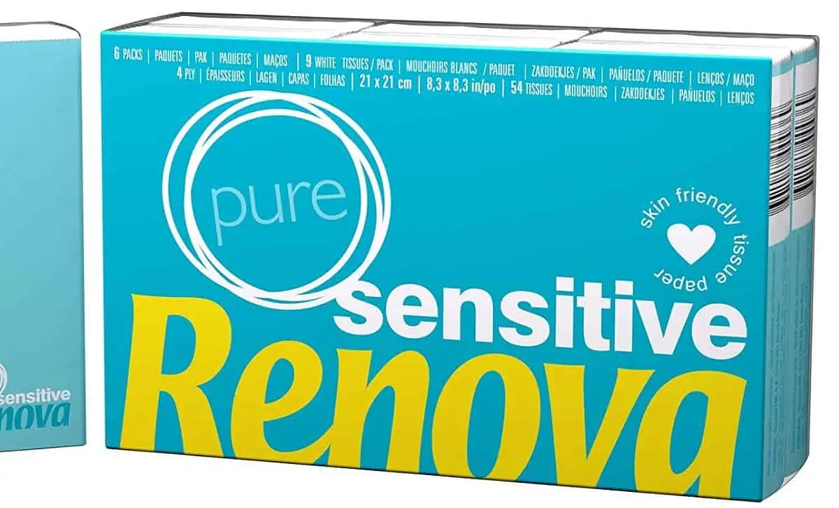 Renova Taschentücher Sensitive Pure – 6 Packungen – 200072942 ab 0,67 € inkl. Prime-Versand (statt 1,00 €)
