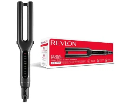 Revlon-Double-Straight-Design-mit-zwei-Platten-Moderne-Kupfer-Keramik-Technologie-LED-Display-In