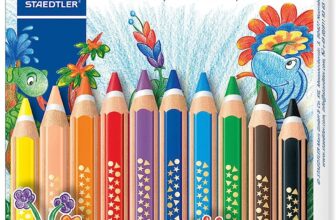 STAEDTLER Buntstift Noris super jumbo Set mit brillanten Farben und einem Spitzer