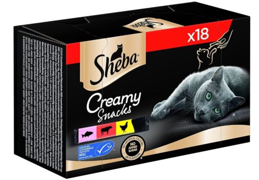 Sheba Katzensnacks Creamy Snacks praktische Katzenleckerli Sticks xg Packung – in den V