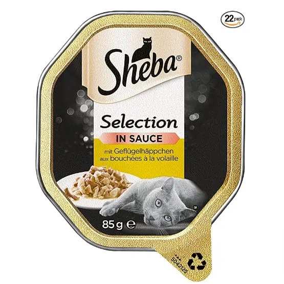 Sheba Selection in Sauce – Katzenfutter mit Geflügelhäppchen 22 x 85 g ab 8,08€ inkl. Versand (statt 14,30 €)