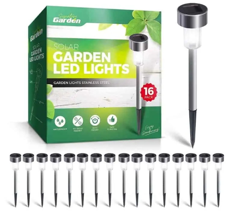 Signature Garden Edelstahl Solarlampen Für Außen, Mini 16er-Pack für 12,99 € inkl. Versand (0,81 €/Stück)