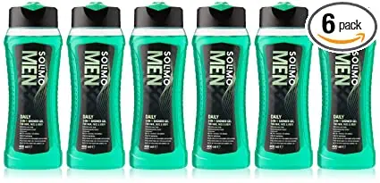 Solimo 3-In-1 (Haar, Gesicht, Körper) Duschgel für Männer 6er Pack (6 x 400 ml) ab 7,80 € inkl. Prime-Versand
