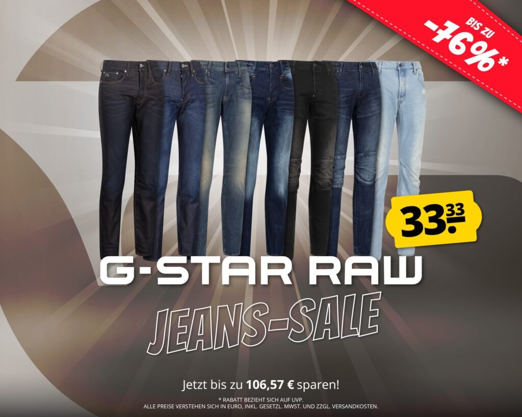 Sportspar G-Star Raw Jeans Sale