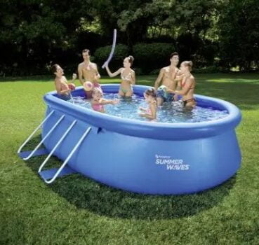 Summer Waves Quick Pool aufblasbar Swimmingpool blau x x cm kaufen Globus Baumarkt