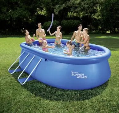 Summer Waves Quick Pool Aufblasbar Swimmingpool Blau X X Cm Kaufen Globus Baumarkt