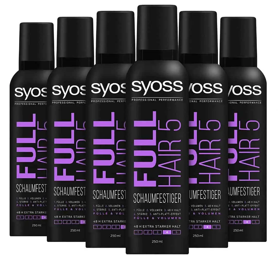Syoss Schaumfestiger Full Hair 5 Mega Stark (6 x 250 ml) für 10,01 € inkl. Versand (statt 29,94 €)