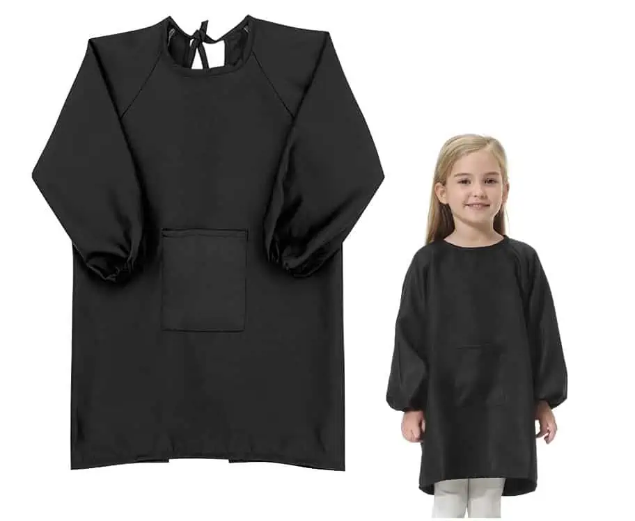 Xiumeso Malschürze Kinder Malerkittel für Kinder,6-9 Jahre Mädchen/Junge für 2,99 € inkl. Prime-Versand (statt 6,99 €)