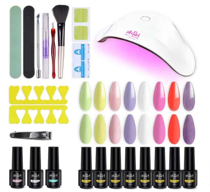 ab gel Home 11-teiliges Starter-Kit mit 36 W UV / LED-Licht-Nagellampe für 14,99 € inkl. Prime-Versand (statt 25,00 €)