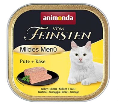 animonda Vom Feinsten Adult Katzenfutter Nassfutter fuer ausgewachsene Katzen mildes Menue Pute Kaese x g Amazon de Haustier