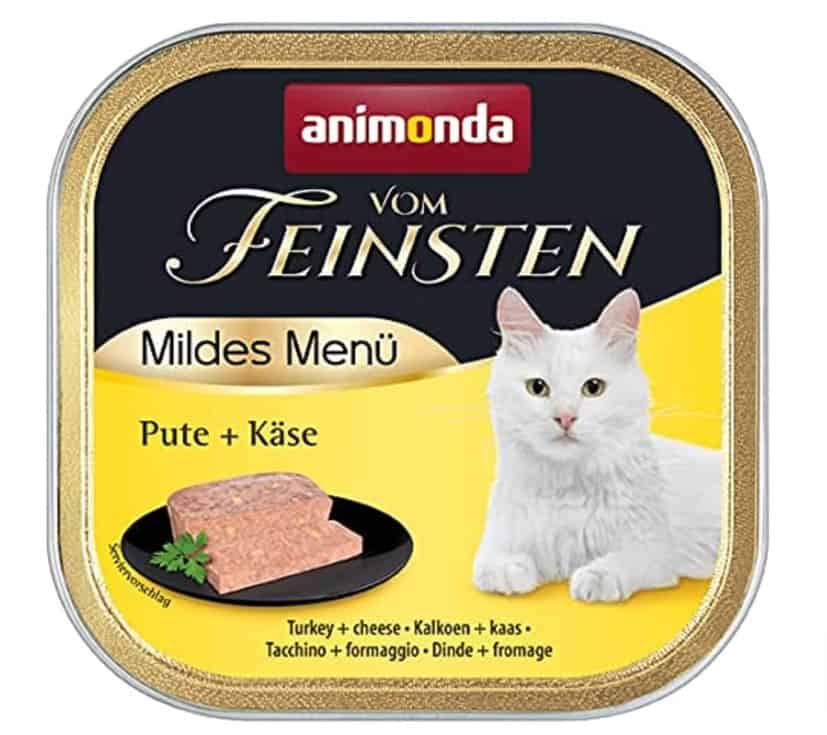 Animonda Vom Feinsten Adult Katzenfutter Nassfutter Fuer Ausgewachsene Katzen Mildes Menue Pute Kaese X G Amazon De Haustier