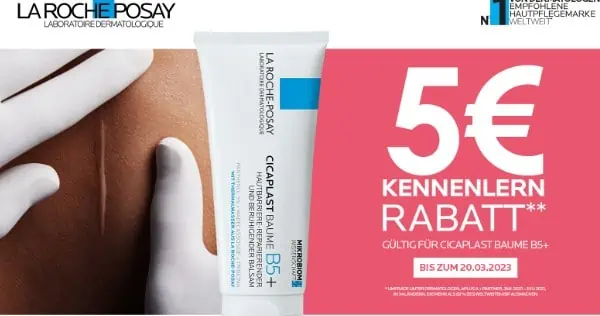 La Roche Posay: bis zu 5,00 € Cashback auf Cicaplast Baume B5+