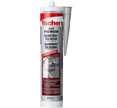 fischer DSSA Sanitaersilikon fugengrau ml