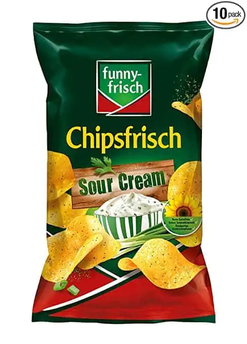 funny-frisch Chipsfrisch Sour Cream und Wild Onion 10er Pack (10 x 150 g)