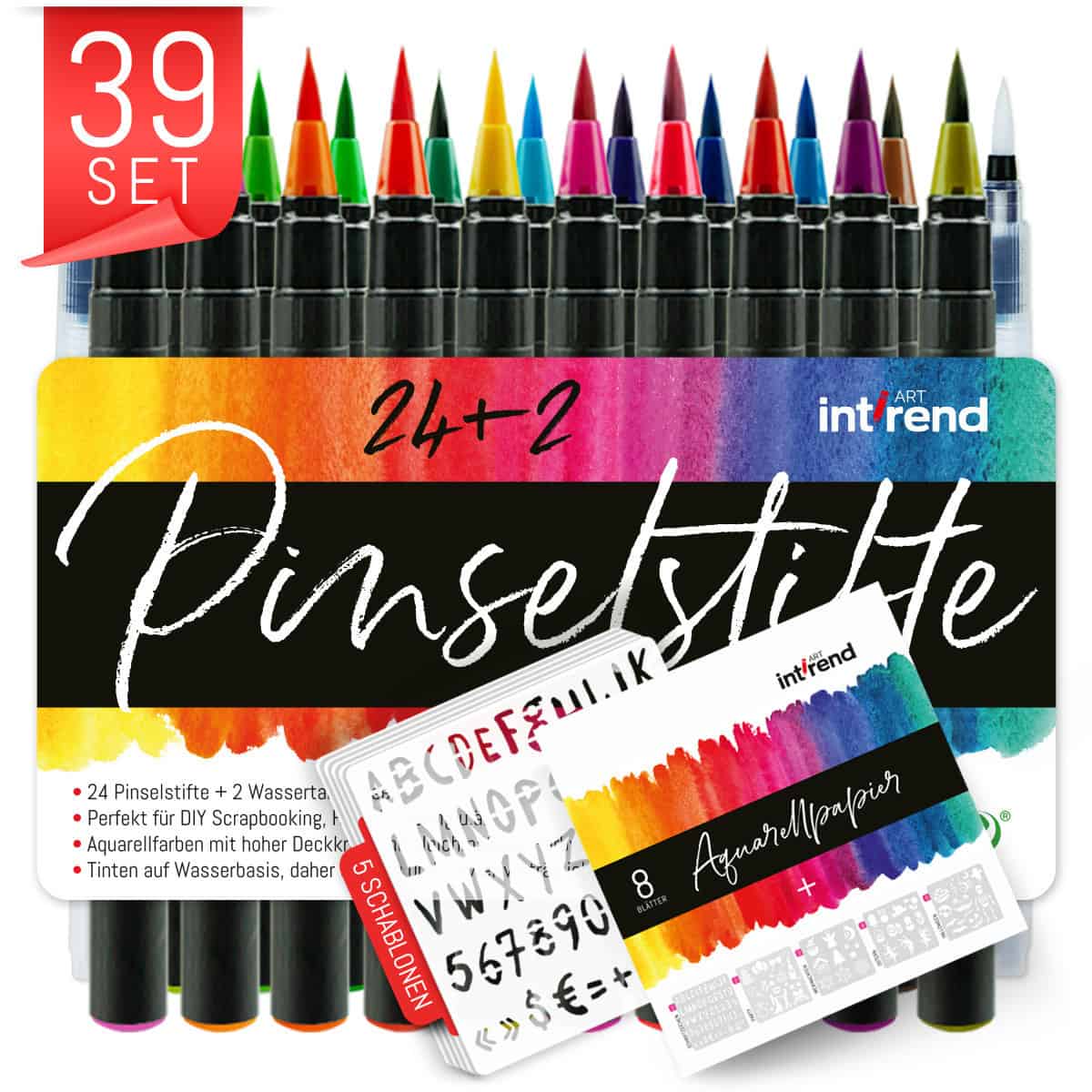 Intrend Brush Pen Set