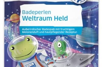 tetesept Kinder Badespass Badeperlen Weltraum Held Bad – Bunter Kinder Badezusatz fuer