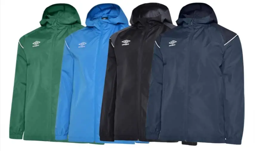 2x umbro Hooded Shower Jacket Herren Regen-Jacke (4 Farben, Gr. S bis XXL) für 33,98 € inkl. Versand