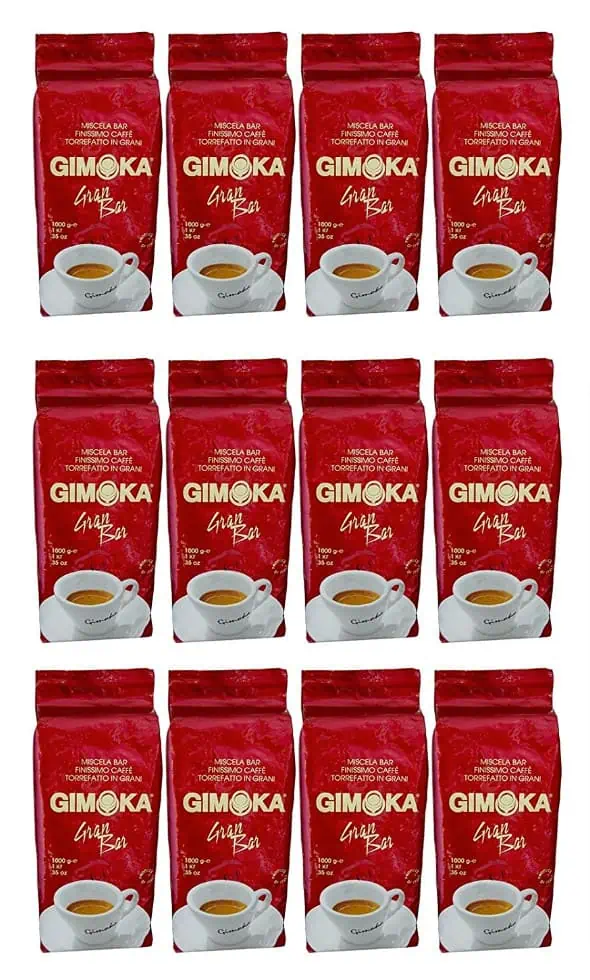 12 x 1 kg Gimoka Gran Bar Kaffebohnen ab 81,69 € (Prime) statt 118,80 € (6,81€/Kg)