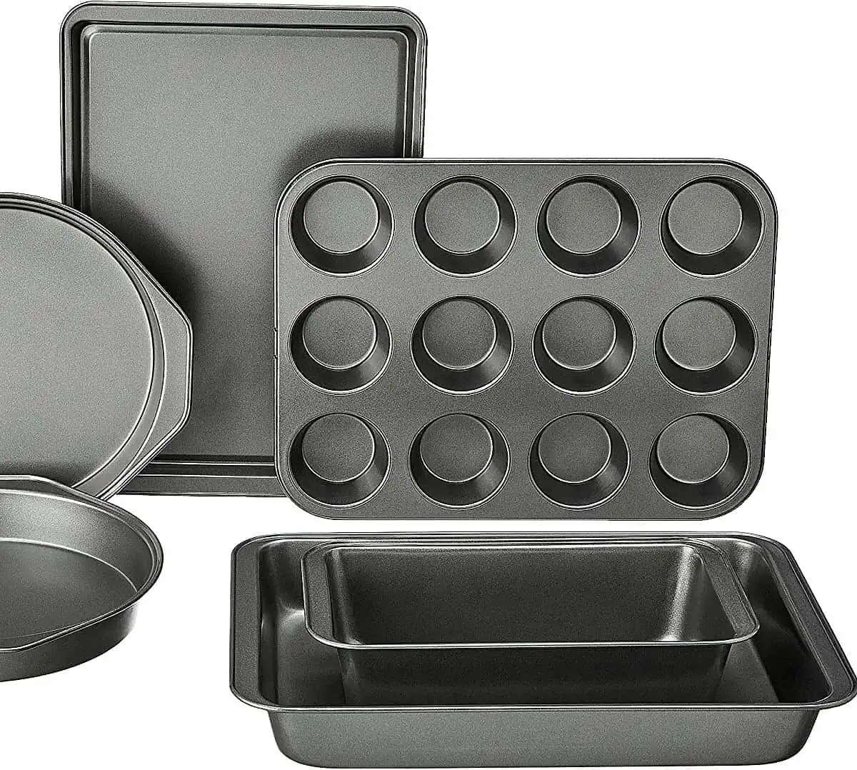 Amazon Basics – Backformen-Set, antihaftbeschichtet, 6-teilig für 19,76 € inkl. Prime-Versand (Statt 29,52 €)