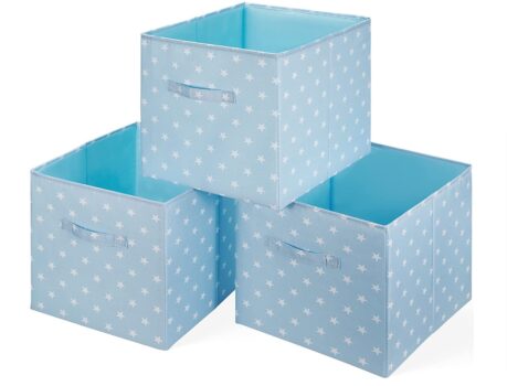 Amazon.de SimpleHome LittleStar Bunte Kinder Aufbewahrungsboxen mit Sternenmotiv xxcm pass