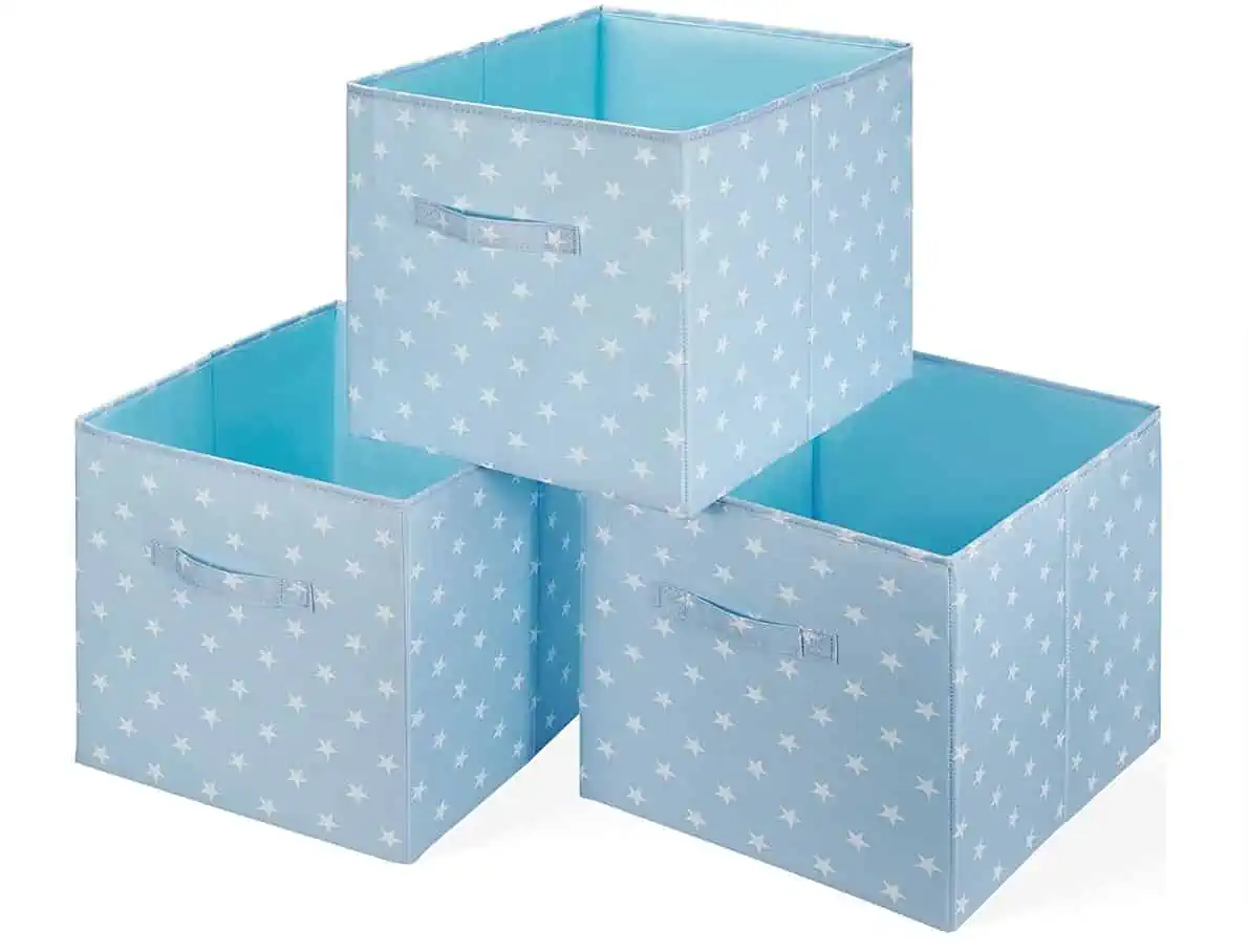 SimpleHome LittleStar Kinder Aufbewahrungsboxen 33x37x33cm passgenau für Kallax Regale 3er Set. für 9,95 € inkl. Prime-Versand (statt 20,00 €)