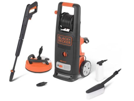 BLACK+DECKER Hochdruckreiniger BXPWPE mit Patio Cleaner Deluxe und Feste Bürste ( W, bar