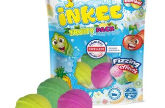 CRAZE INKEE Fruity Pack Badebomben Badekugeln fuer Baby Badewanne Badezusatz mit verschiedenen Fr