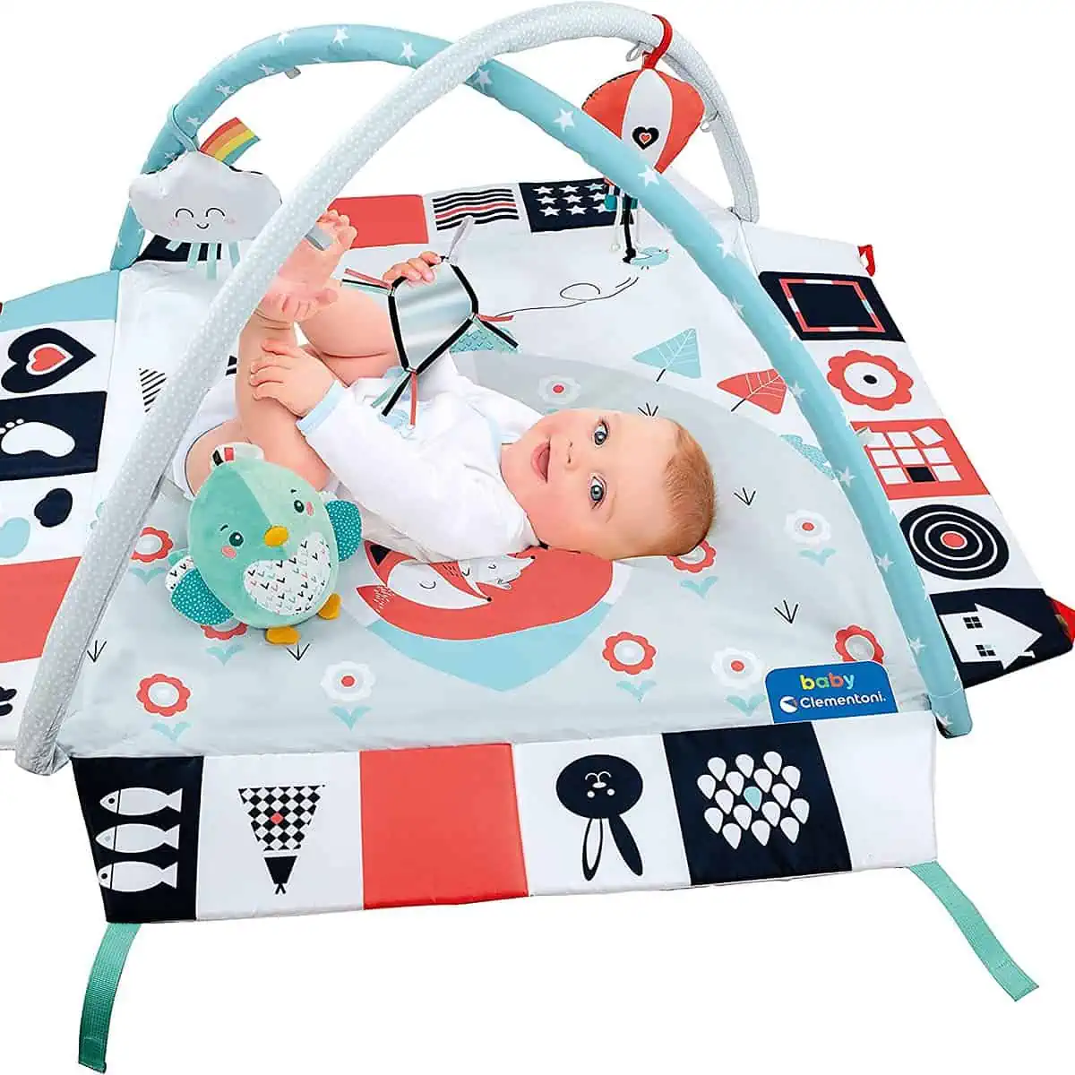 Clementoni 17319 Black & White Spieltrainer – Spielbogen mit Krabbeldecke für Babys für 38,91 € inkl. Versand (statt 48,99 €)