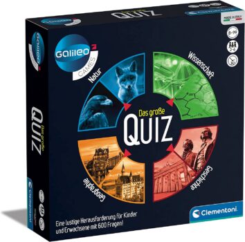 Clementoni Galileo Games – Das grosse Quiz Brettspiel mit Wissensfragen