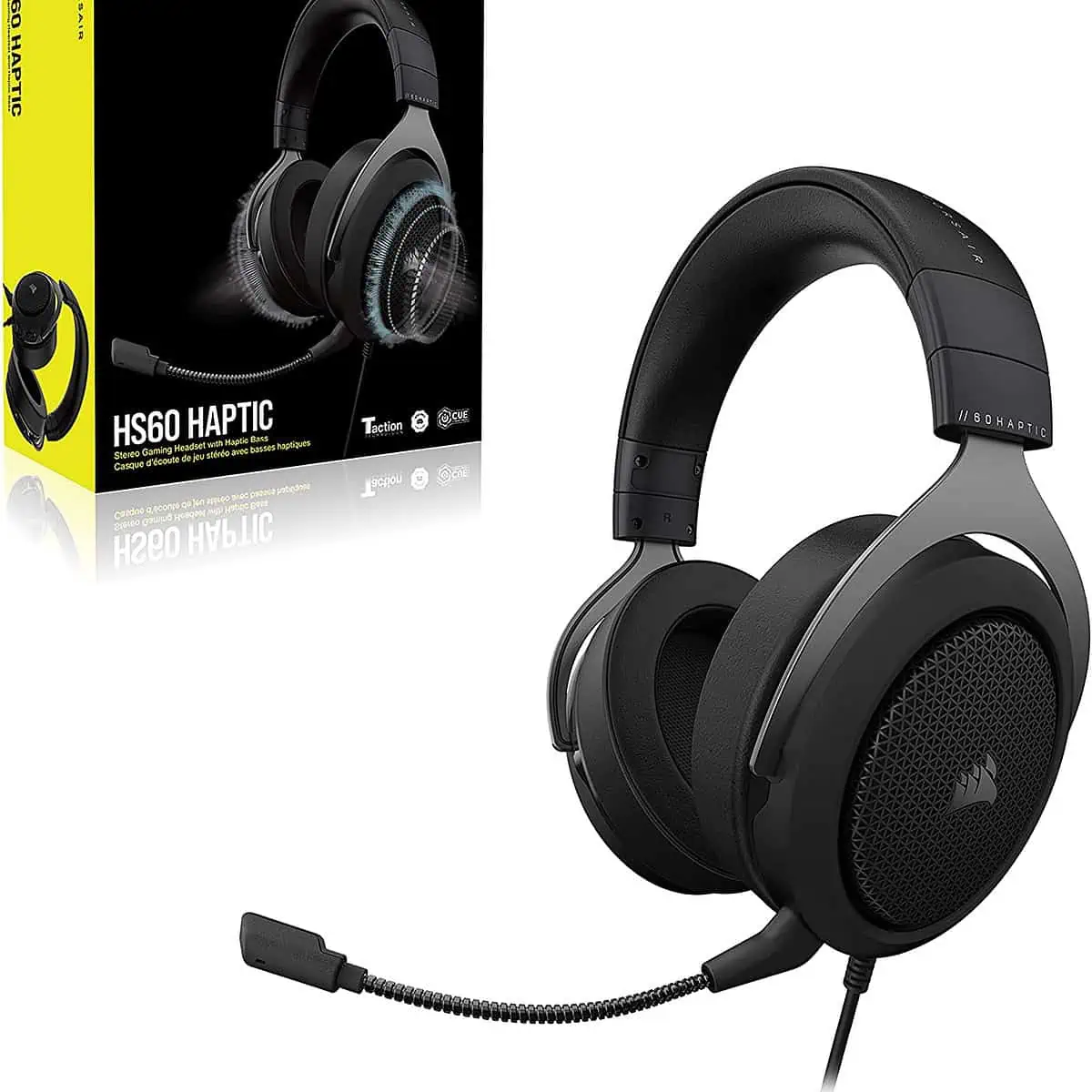 Corsair HS60 HAPTIC Stereo Gaming-Headset mit Haptischem Bass (Haptischem Bass durch Taction Technology) für 39,00 € inkl. Versand (statt 85,93 €)