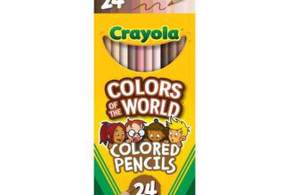 Crayola Colours of the World Buntstifte Hautfarbe verschiedene Farbtoene