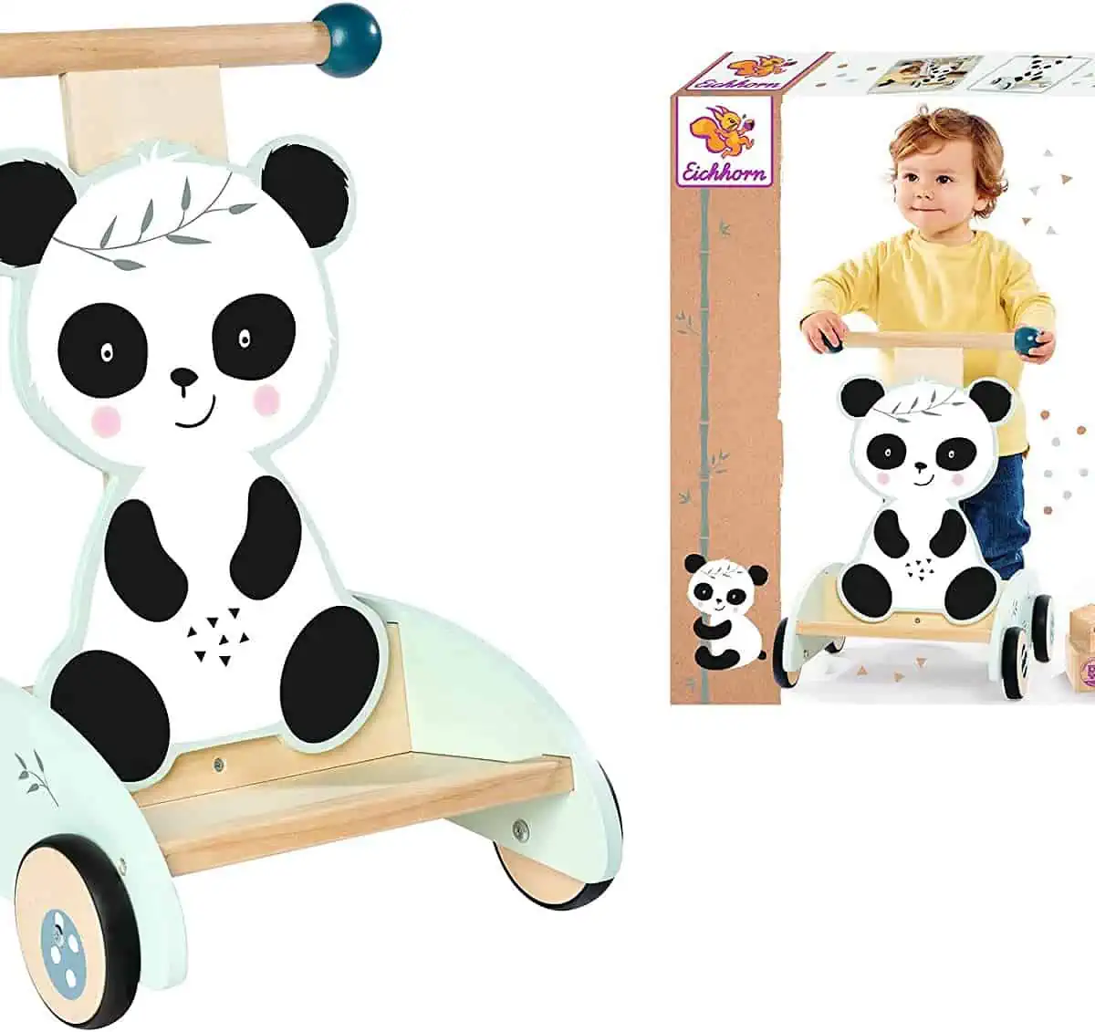 Eichhorn – Schiebe-Lauflernwagen (mit Gummilauffläche und justierbarer Bremse) für 19,99 € inkl. Prime-Versand (statt 34,06 €)