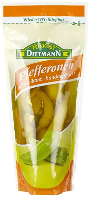 Feinkost Dittmann Griechische Pfefferonen Mild 250 g ab 1,42 € inkl. Prime-Versand