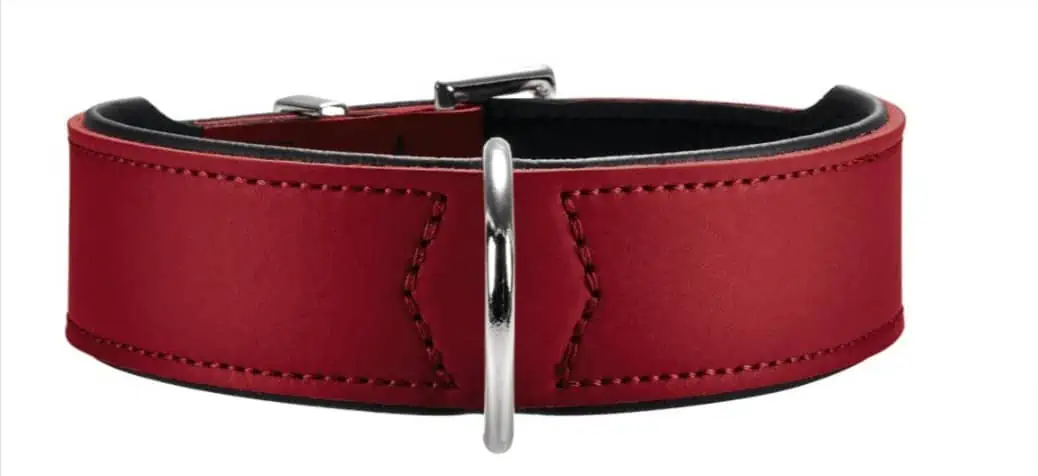 HUNTER BASIC Hundehalsband, beschichtetes Spaltleder, Kunstleder, schlicht, robust, witterungsbeständig, 32 (XS), rot für 7,34 € inkl. Versand (statt 18,45 €)