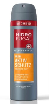 Hidrofugal Men Aktiv Schutz Spray ml Deospray mit Zinkionen und frischem Duft Antitranspiran