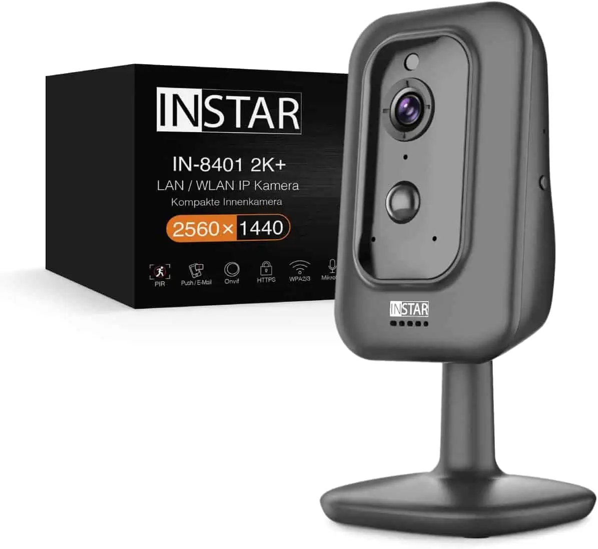 INSTAR IN-8401 2K+ schwarz – LAN/WLAN Überwachungskamera mit KI (AI) für 109,99 € inkl. Versand (statt 139,00 €)