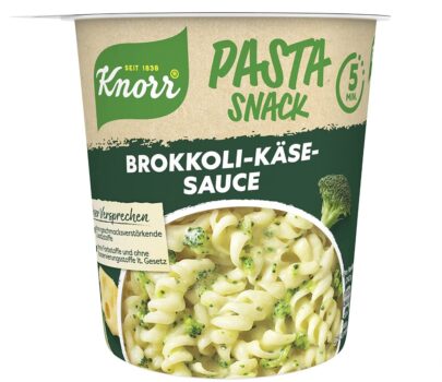 Knorr Pasta Snack Brokkoli Kaese Sosse leckere Instant Nudeln fertig in nur Minuten g Stueck A