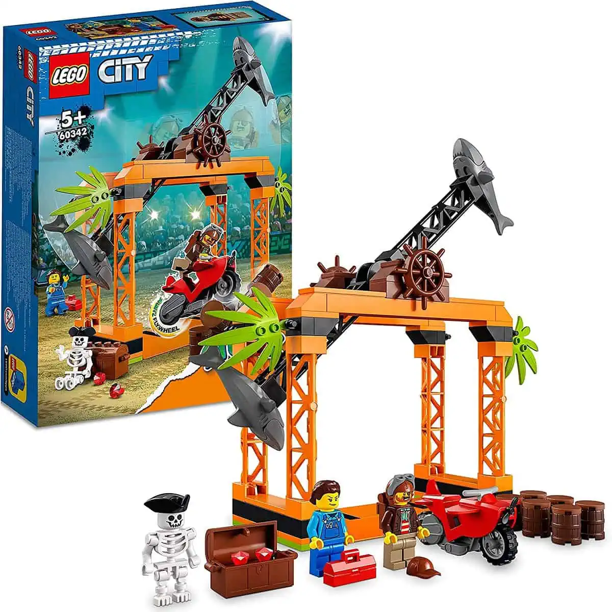 LEGO 60342 City Stuntz Haiangriff-Challenge Set für 11,99 € inkl. Prime-Versand (statt 14,62 €)