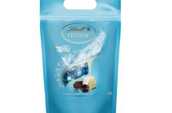 Lindt LINDOR Schokoladen Kugeln Stracciatella ( kg Beutel, wiederverschließbar)