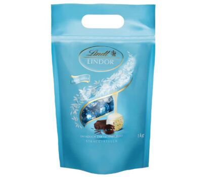 Lindt LINDOR Schokoladen Kugeln Stracciatella ( kg Beutel, wiederverschließbar)