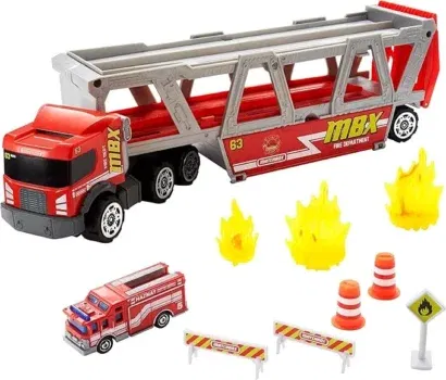 Matchbox HHJ12 - Feuerwehr-Rettungswagen Spielset