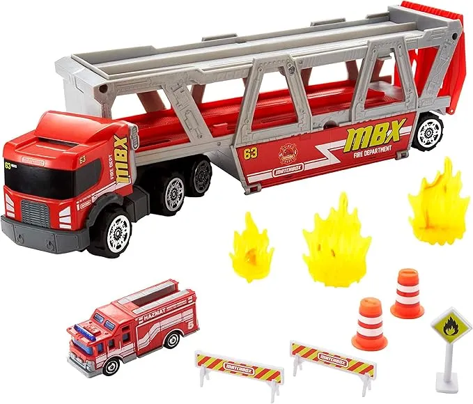 Matchbox Hhj12 - Feuerwehr-Rettungswagen Spielset