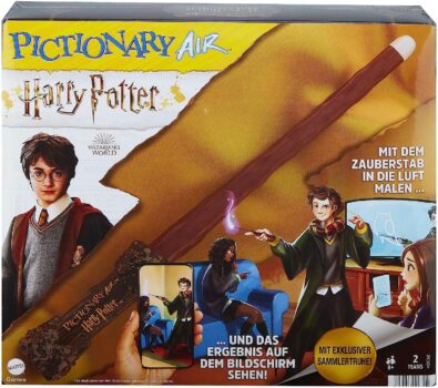 Mattel Games Pictionary Air Harry Potter Zeichenspiel mit Zauberstab