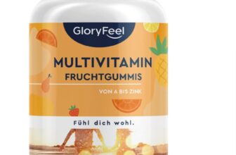 Multivitamin Fruchtgummis fuer Kinder Erwachsene Mit Premium KVITAL® Vitamin C D B Biotin