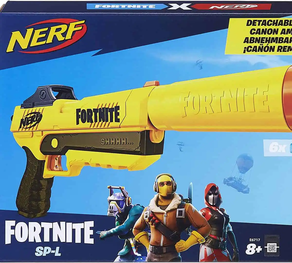 Nerf Elite Fortnite SP-L Blaster mit abnehmbarem Lauf und 6 Fortnite Elite Darts für 10,07 € inkl. Prime-Versand (statt 20,62 €)